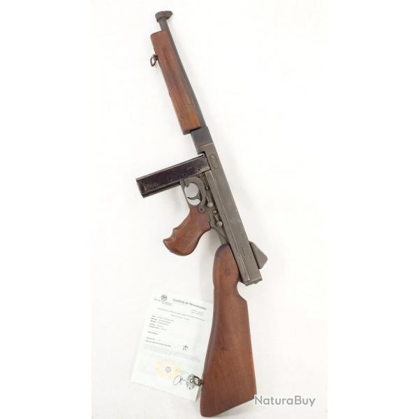 WW2 PISTOLET MITRAILLEUR THOMPSON MODELE M1 A1 NEUTRALISATION UE 2025 CULASSE MOBILE Trs bon  2eme 