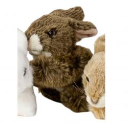 Peluche lapin brun NATURE DE BRENNE 17cm