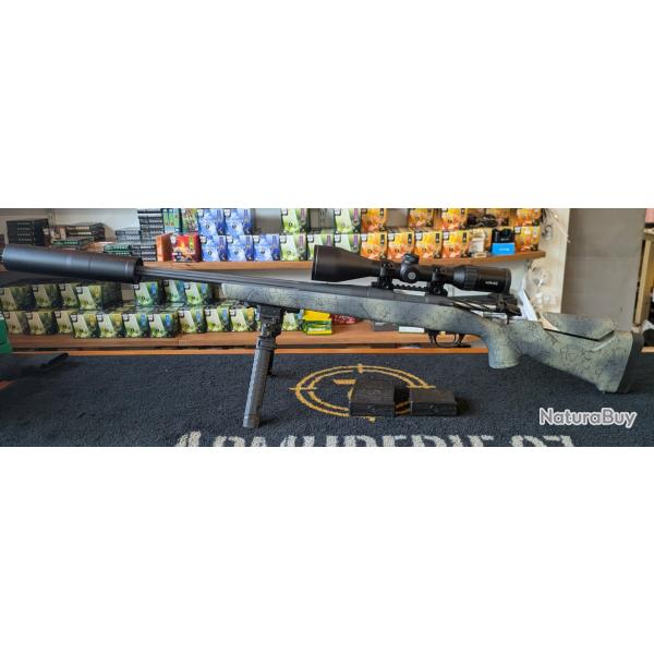 Carabine Bergara Wilderness Hunter cerakote 308 win + lunette hawke + MDS + bipied