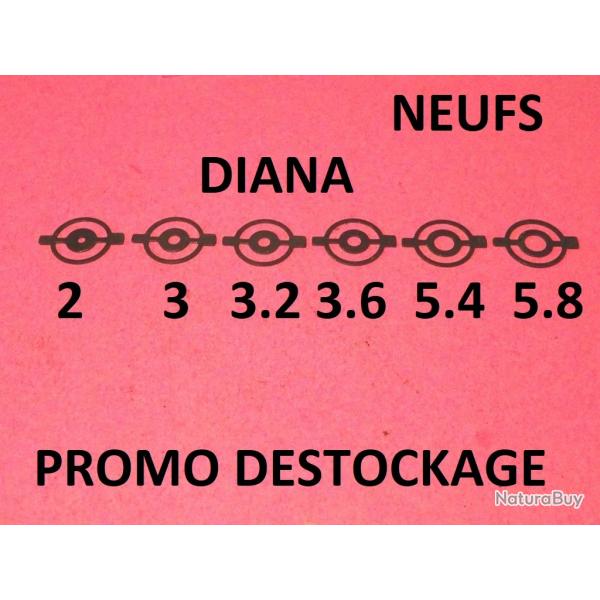 LOT de 6 guidons DIANA neufs DIANA 35 DIANA 50 DIANA 75.....- VENDU PAR JEPERCUTE (HUB188)