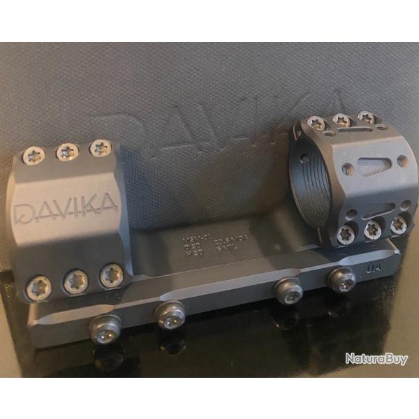 Montage monobloc DAVIKA MSM-01 30 mm H30 - 20.6 MOA - noir