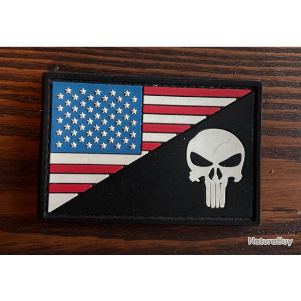Patch/cusson Amricain Flag-Punisher