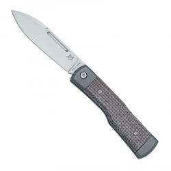 Couteau Barlow, Manche micarta marron [Fox Production]