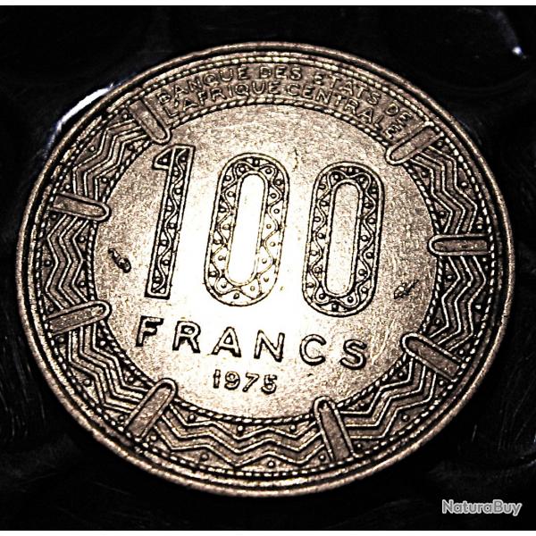 Congo   piece de 100 Francs 1975 tb+(rpublique populaire)