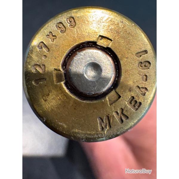 cartouche 50 BMG neutra, balle plastique