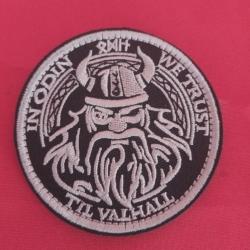 ÉCUSSON VIKING SYMBOLE - PATCH BRODÉ SCRATCH VALKNUT VALHALLA VIKING 8 CM NORSE