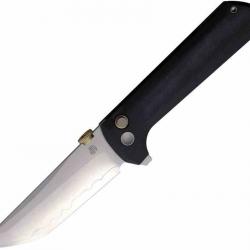 Couteau North Mountain Blade Lame TANTO Acier San Mai Manche G10 Black Button Lock KIVT NMB2406B