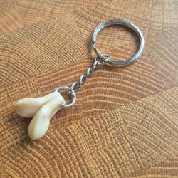 porte clef croc de cerf