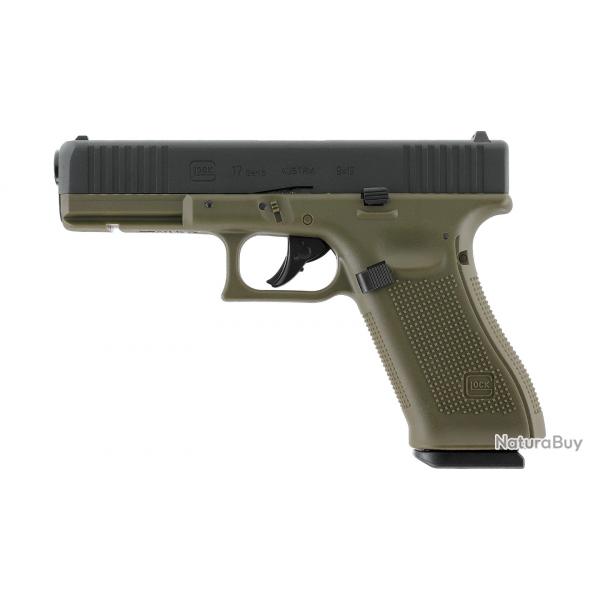 PIST GLOCK 17 GEN5 CO2 CAL BB/4.5MM  3,0 J BLACK BATTLEFIELD GREEN