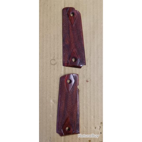 plaquettes bois colt 1911 colt 45 (2112)