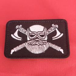ÉCUSSON VIKING SYMBOLE - PATCH BRODÉ SCRATCH VALKNUT VALHALLA VIKING 8/5 CM NORSE