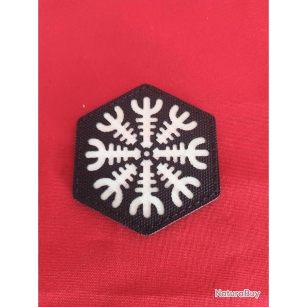 Patch cusson scratch valhalla viking pvc en moulage infrarouge 5/5cm