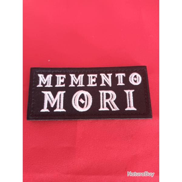 Ecusson Mmento Mori 9/4 CM - scratch Tactical Patch Moral Brode neuf Warrior