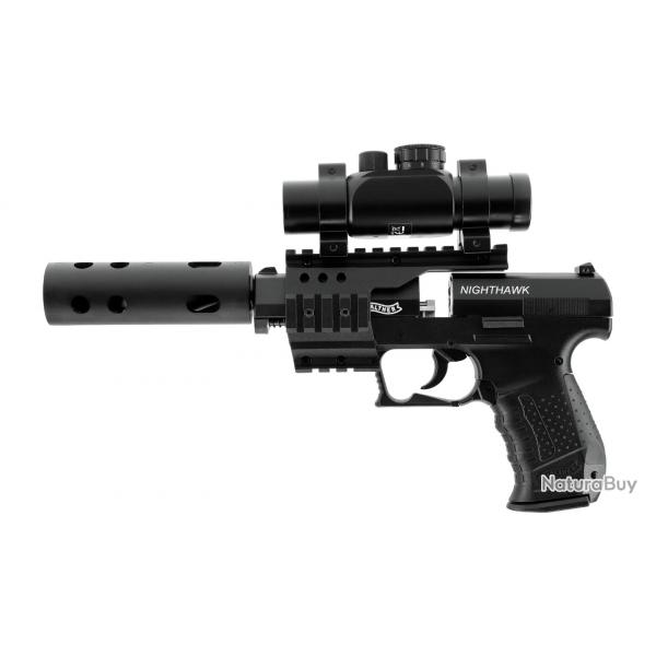 PISTOLET WALTHER NIGHTHAWK CO2 CAL 4.5MM