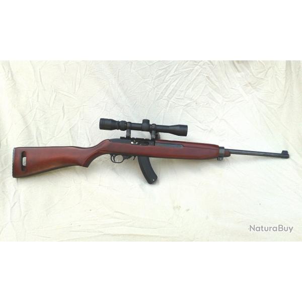 Carabine RUGER 10/22 (22Lr), avec crosse USM1 pour le TAR, Etat NEUF.