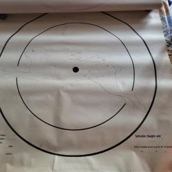 Lot de 50 cibles 90x90 tir fusil  a 25m