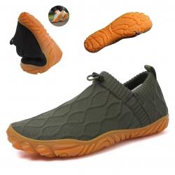 Chaussures Randonnée Pieds Nus Homme Vertes - Baskets Respirantes, Souples, Légères, Antidérapante