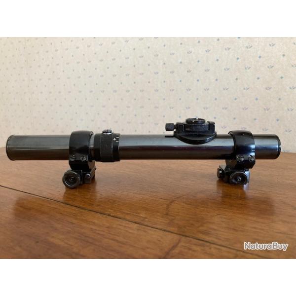 Lunette HENSOLDT  Wetzlar  KLEIN-DIALYT 2 3/4 x avec montage drivable pour rail de 11 mm