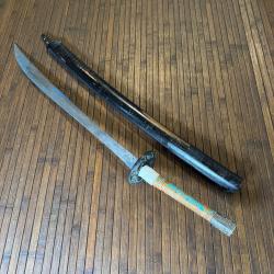 SABRE DHA INDONÉSIE LAME SIGNÉE AVEC INSPIRATION JAPONISANTE