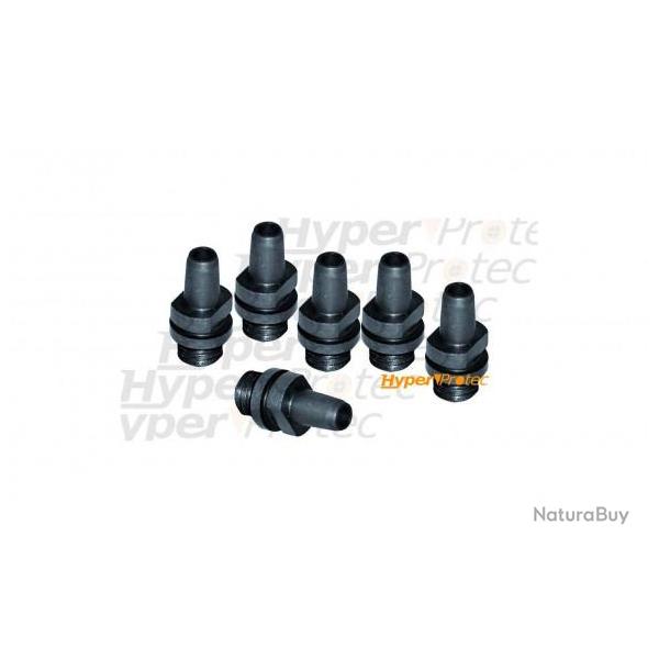 Lot de 6 chemines pour revolver poudre noire Pietta