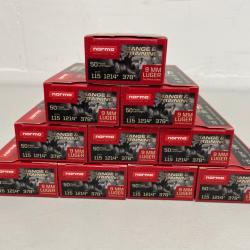 !! NEUF !! CARTOUCHE NORMA CALIBRE 9x19 FMJ 115gr PAR 500