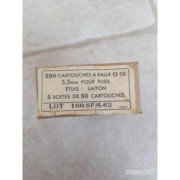 Paquet de 250 cartouches militaires .22Lr