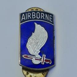 Insigne U.S army metal émail AIRBORNE 173rd brigade aéroportée- combat service