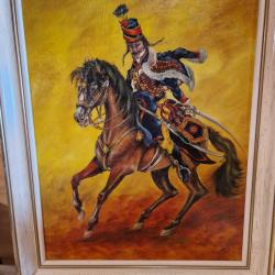 Tableau Hussard volontaire de Tournai 1783