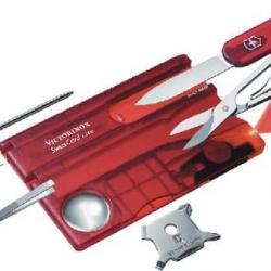 Victorinox 0.7300.T SwissCard Lite rouge transparent