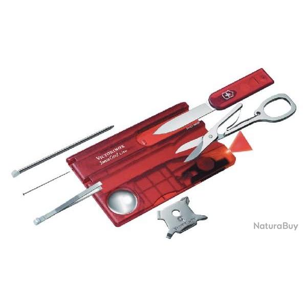 Victorinox 0.7300.T SwissCard Lite rouge transparent