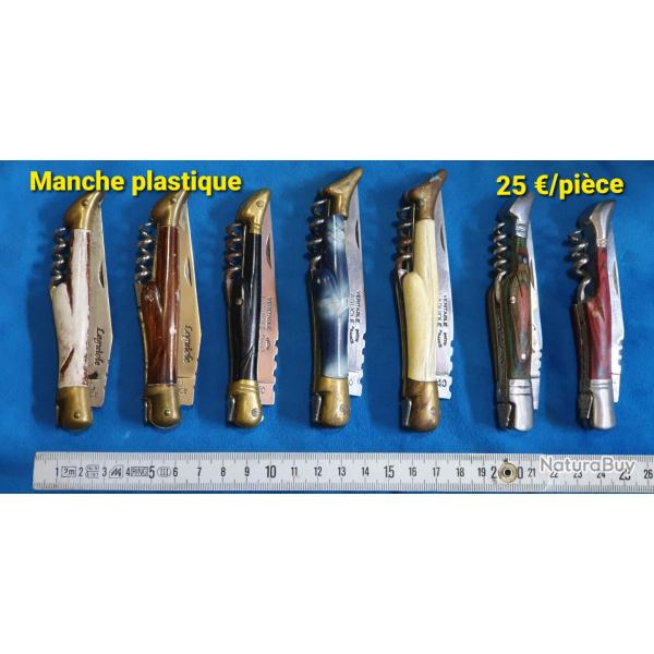 Couteaux LAGUIOLE avec tire-bouchon (diffrents type de manches)