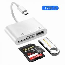 Lecteur de carte mémoire 3 en 1 Iphone / Android - Lightning