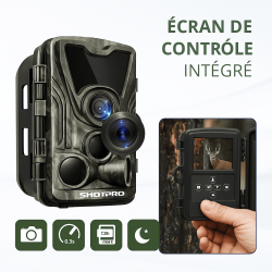 ShotTrack 4K Vision - Caméra de Chasse Infrarouge à Détection Automatique