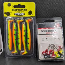Lot pêche STORM + VMC