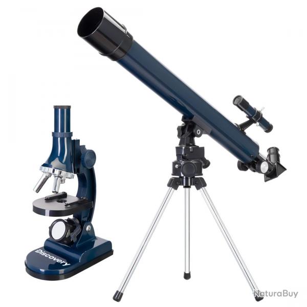 DISCOVERY - SCOPE SET 2 - Pack Tlescope rfracteur 50/500 et Microscope Dbutant