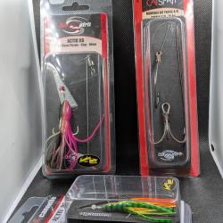 Lot pêche CAT SPIRIT ACTIV JIG + ACTIV JIG CANNELLE+ MONTAGE VIF CAT SPIRIT