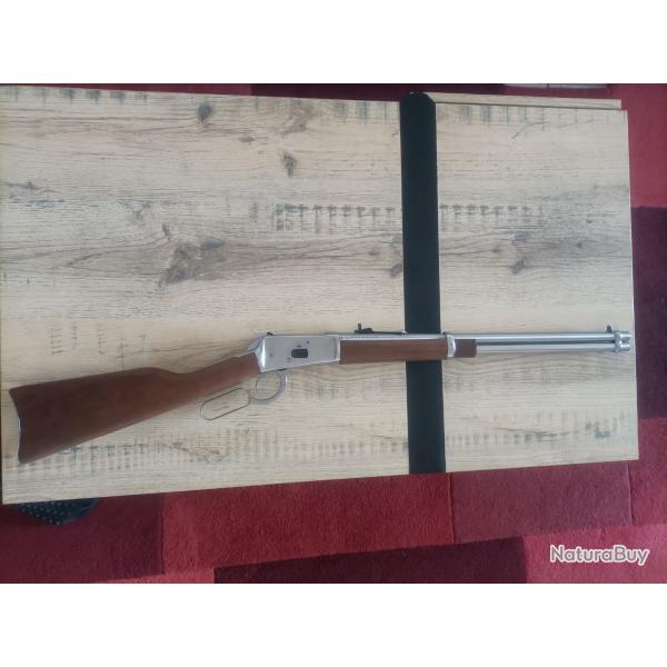 ROSSI PUMA Carabine levier sous garde cal. 44 rem mag CANON ROND Inox + Pack Munitions