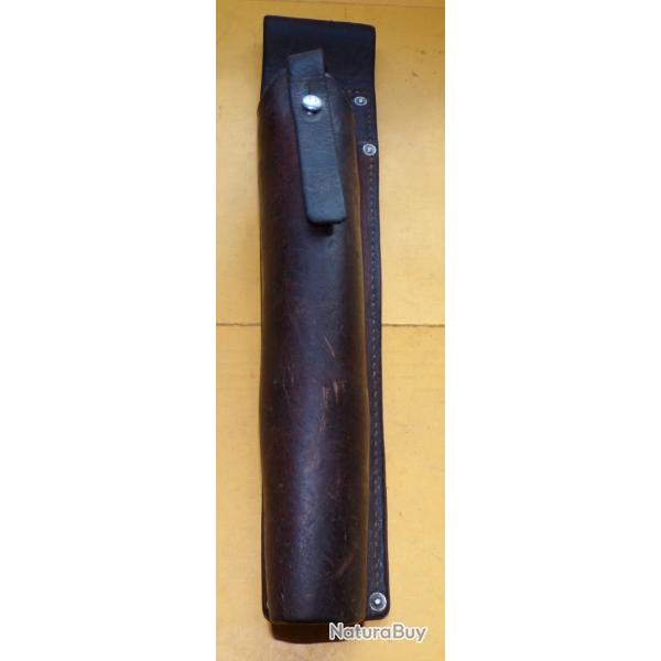 ARMEE SUISSE :ETUI A LANCE FUSEE HEBEL EN CUIR DE L'ARMEE SUISSE , DATE 1937 , FABRICANT DANS LE TAM