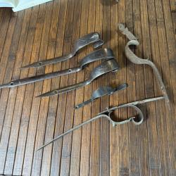 LOT DE 6 PONTETS FUSIL CARABINE COLLECTION