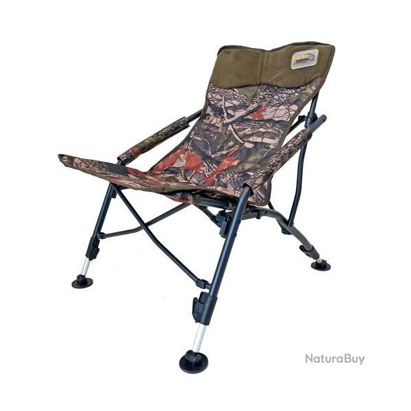 Level Chair Carp Design Compact Folding Camo Line