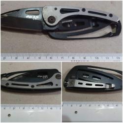 Couteau Xikar Express noir à cadre ouvert, lame de 2 pouces - XI730K