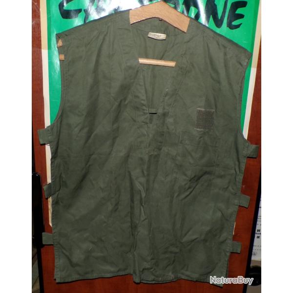 CHEMISE MILITAIRE GAO DE L' ARMEE FRANCAISE , COULEUR KAKI , TAILLE 88 SOIT S OU 37-38 ,FABRICATION