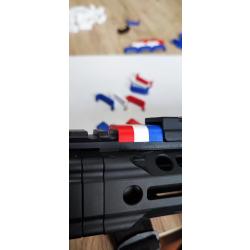 DRAPEAU FRANCE Picatinny , clips picatinny rail 22mm