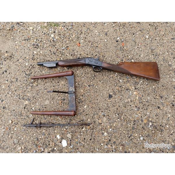 Fusil lance harpon rolling-block 1870 gastinne-renette
