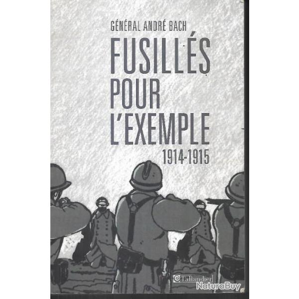 fusills pour l'exemple 1914-1915 par le gnral andr bach