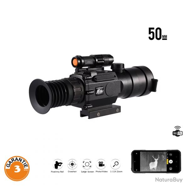 Promo Kermesse ! Monoculaire de vision nocturne numrique PQ1W 50 x 3.7-11