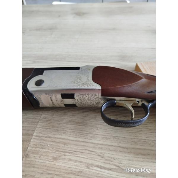Fusil superpos Manu Chasse calibre 12/70 canon 71 cm