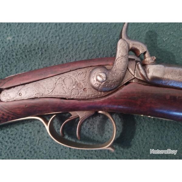 Fusil de chasse Franais  Percussion  circa 1860.