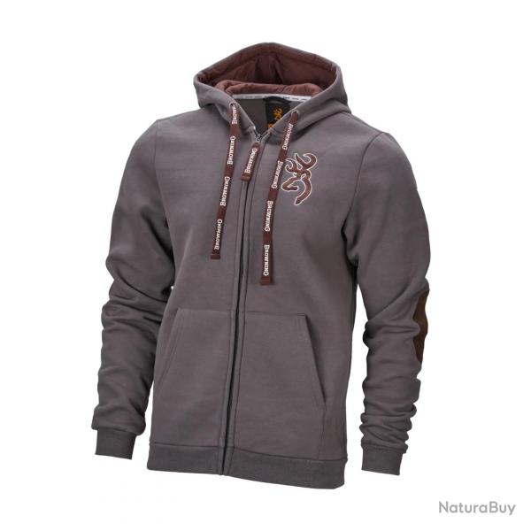 BROWNING SWEATSHIRT SNAPSHOT ZIP ASHGREY S