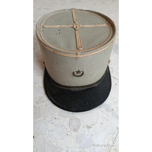 KEPI sous-officier saharien SAHARIEN MEHARISTE Mle 1931 bleu ciel, Afrique Indochine Algrie ABC